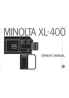 Minolta XL 400 manual. Camera Instructions.